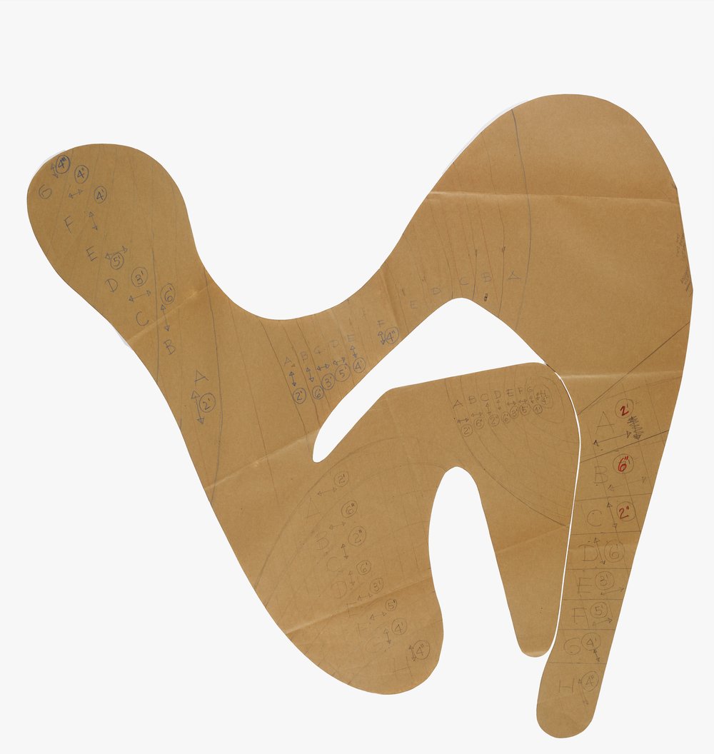 Paper Template for Plywood Sculpture