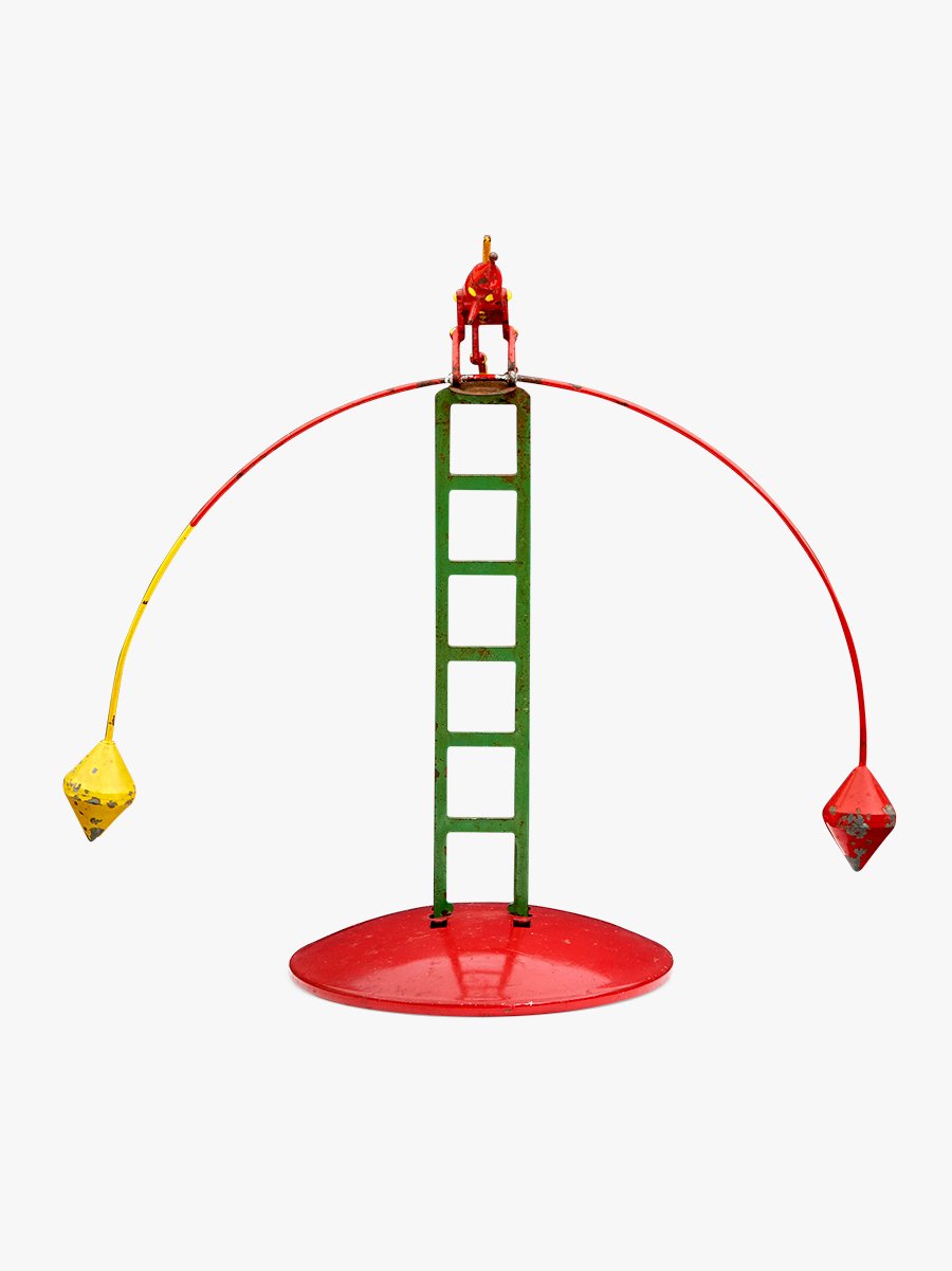 Toy Boat with Japanese Flags