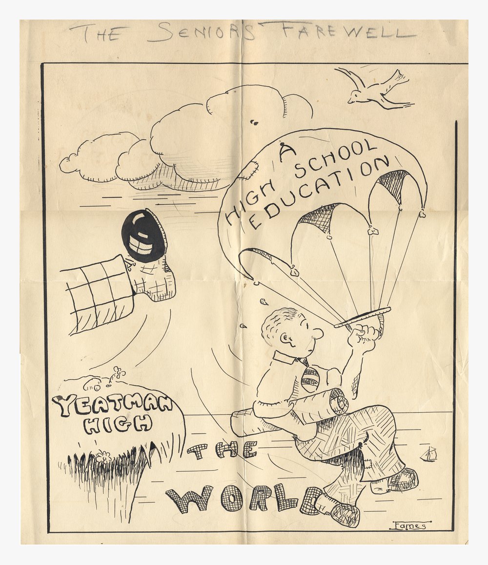 Yearbook Cartoon for Yeatman High School