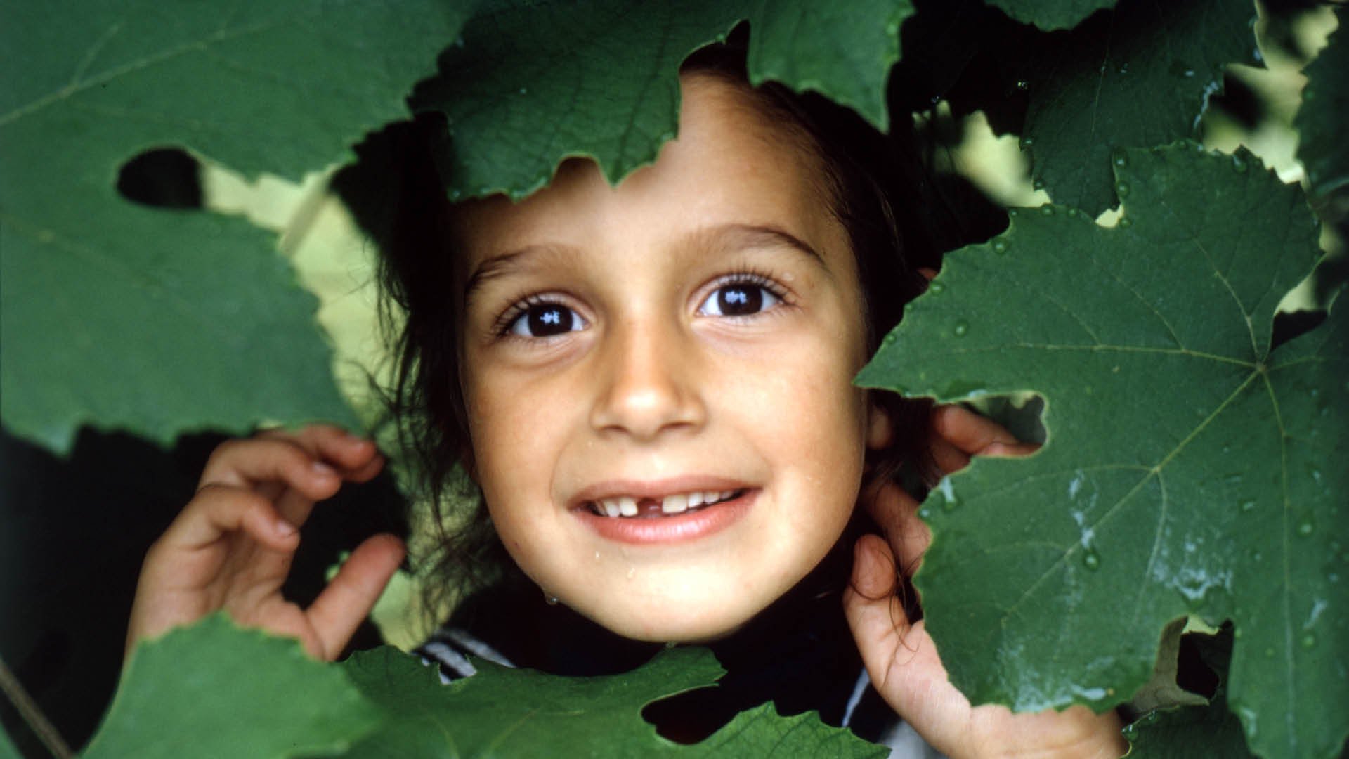 Close up of Llisa Demetrios, Chief Curator at the Eames Institute, as a young girl, Kazam Magazine.